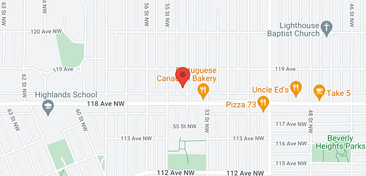 map of 11828 54 ST NW